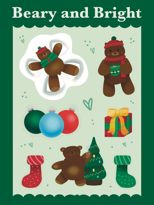 Beary and Bright Sticker Sheet