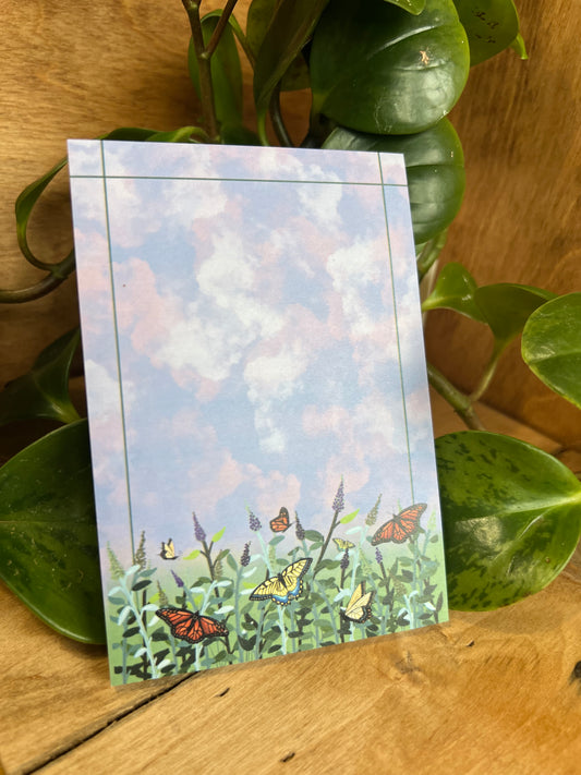 Butterfly Fields Sticky Note Pad