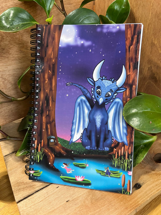 Blue Dragon Spiral Notebook