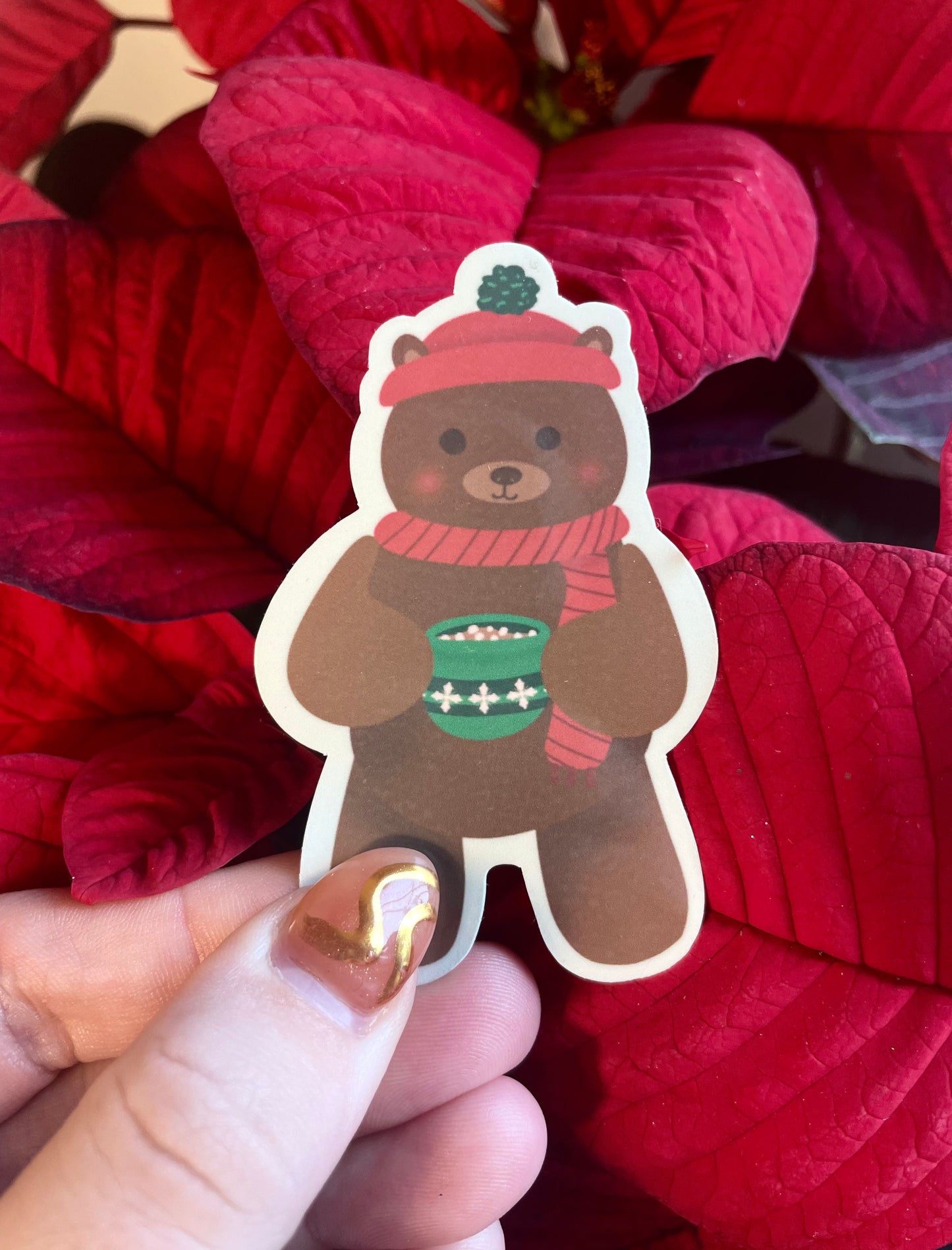 Hot Cocoa Bear Sticker