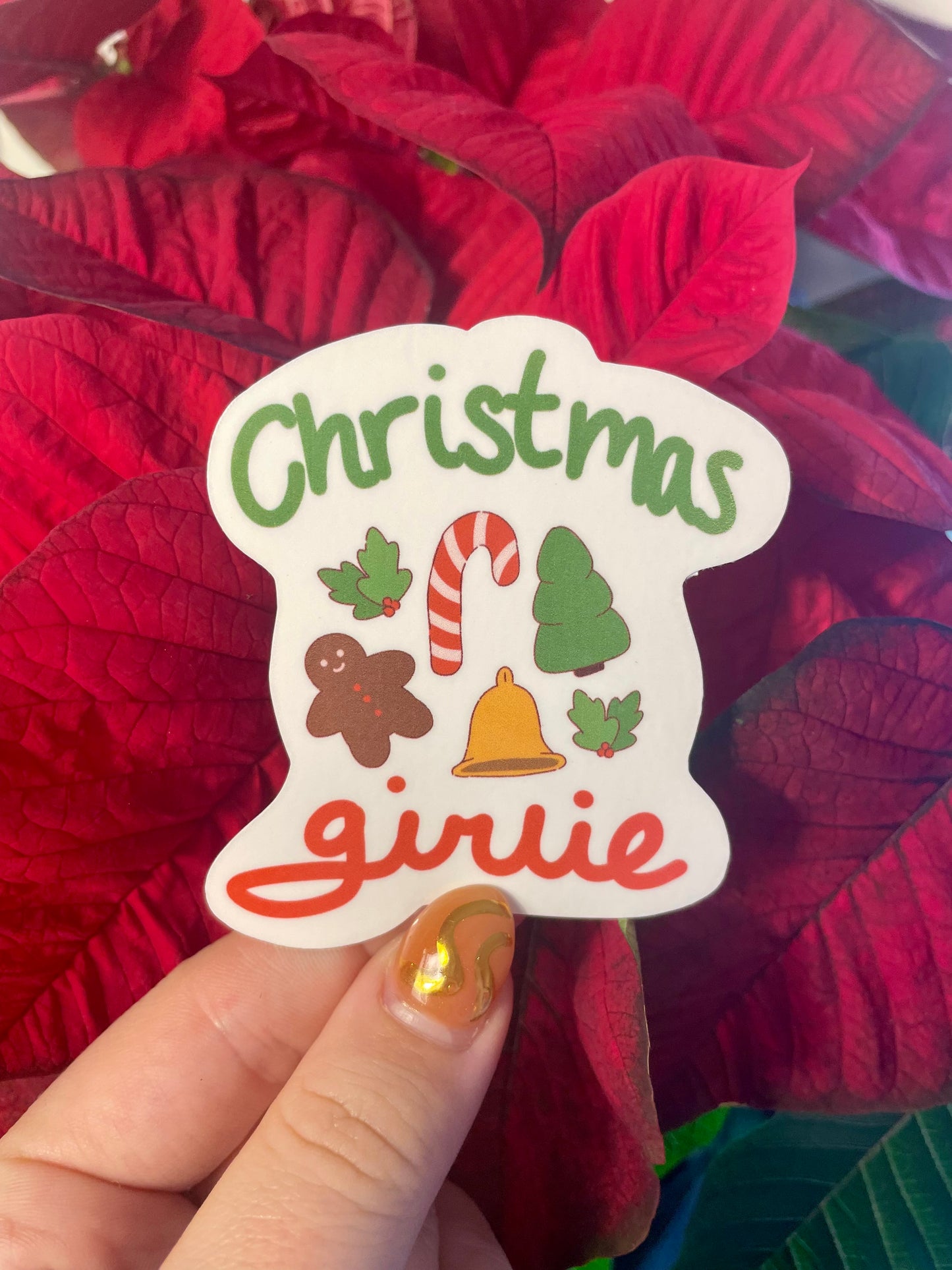 Christmas Girlie Sticker